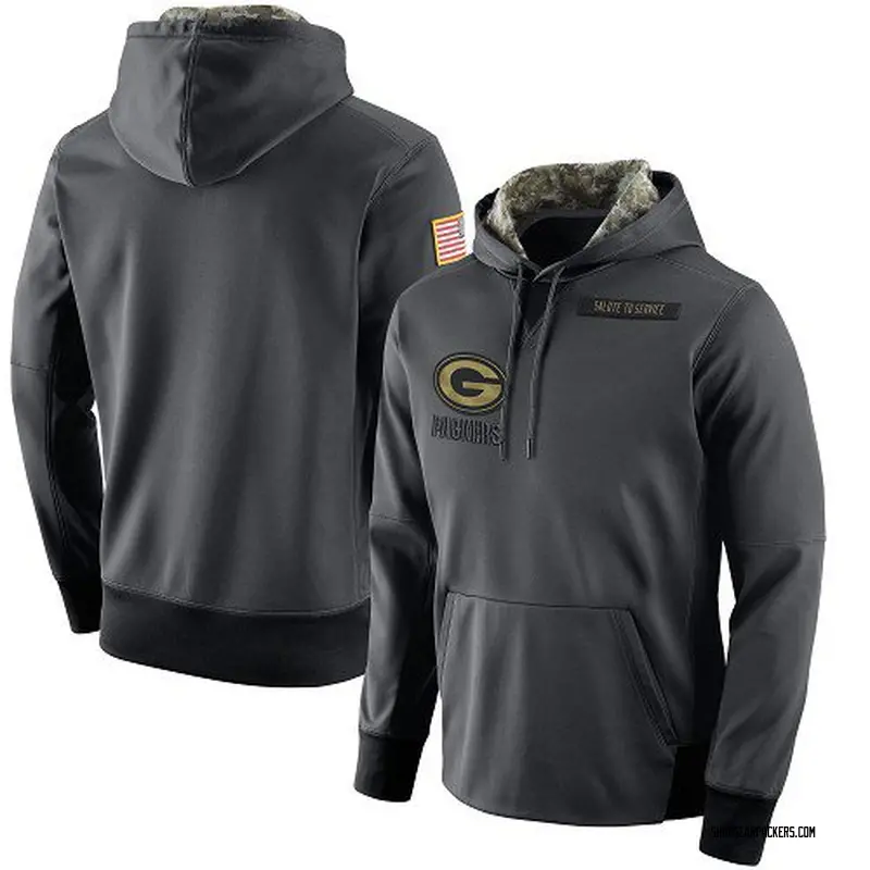 Men's Nike Green Bay Packers Anthracite Salute to Service Player