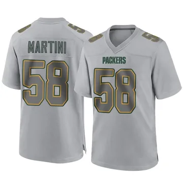 Men's Green Bay Packers Greer Martini Gray Atmosphere Fashion Jersey - Game