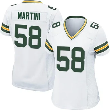 Women's Nike Green Bay Packers Greer Martini White Jersey - Game