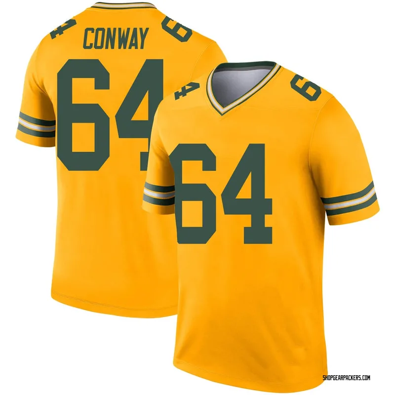 Youth Nike Green Bay Packers Cody Conway Gold Inverted Jersey - Legend