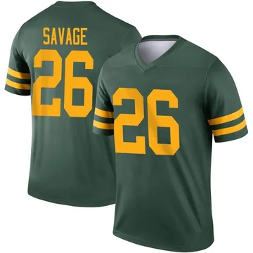 Darnell Savage Name & Number Game Day V-Neck T-Shirt - Green - Tshirtsedge