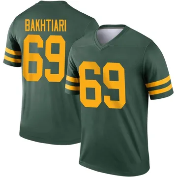 Packers #69 David Bakhtiari Away Nike Game Jersey Small White