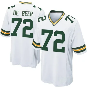 Youth Nike Gerhard de Beer Green Bay Packers Game Jersey Size: Extra Large