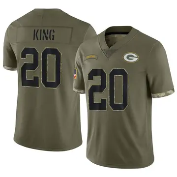 Nike Green Bay Packers No20 Kevin King Camo Women's Stitched NFL Limited 2018 Salute to Service Jersey