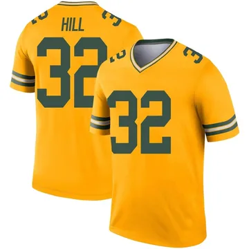 Youth Nike Green Bay Packers Kylin Hill Gold Inverted Jersey - Legend