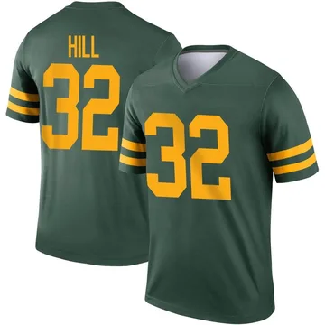 Youth Nike Green Bay Packers Kylin Hill Green Alternate Jersey - Legend