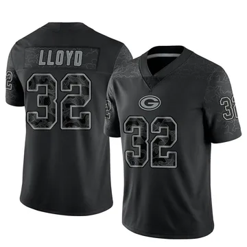 Youth Nike Green Bay Packers MarShawn Lloyd Black Reflective Jersey - Limited