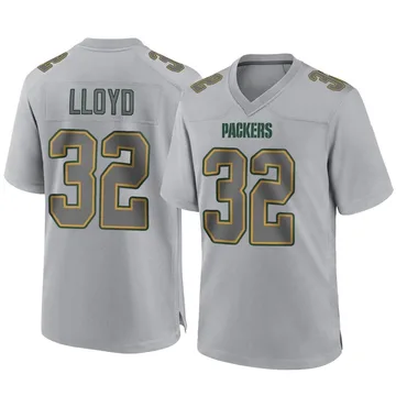 Youth Nike Green Bay Packers MarShawn Lloyd Gray Atmosphere Fashion Jersey - Game