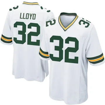 Youth Nike Green Bay Packers MarShawn Lloyd White Jersey - Game